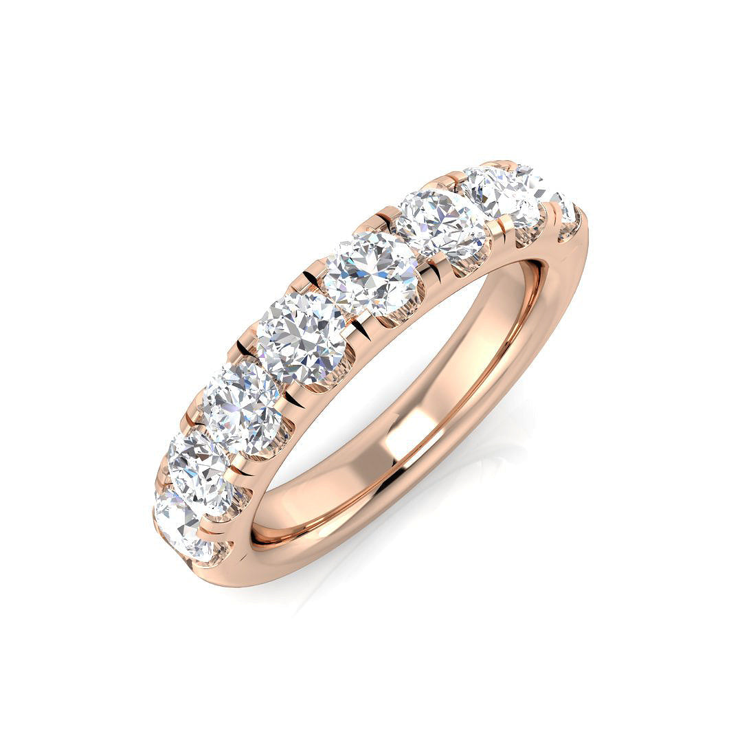 Half Eternity Diamond Ring 1.52ct – BJR0274 – 18k Rose Gold