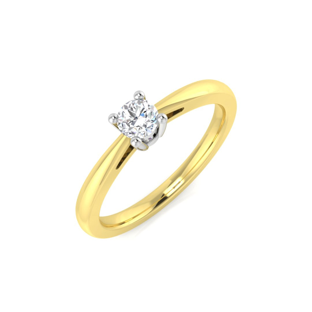 Engagement Diamond Ring 0.19ct–0.24ct – SR874 – 18k Two Tone Gold