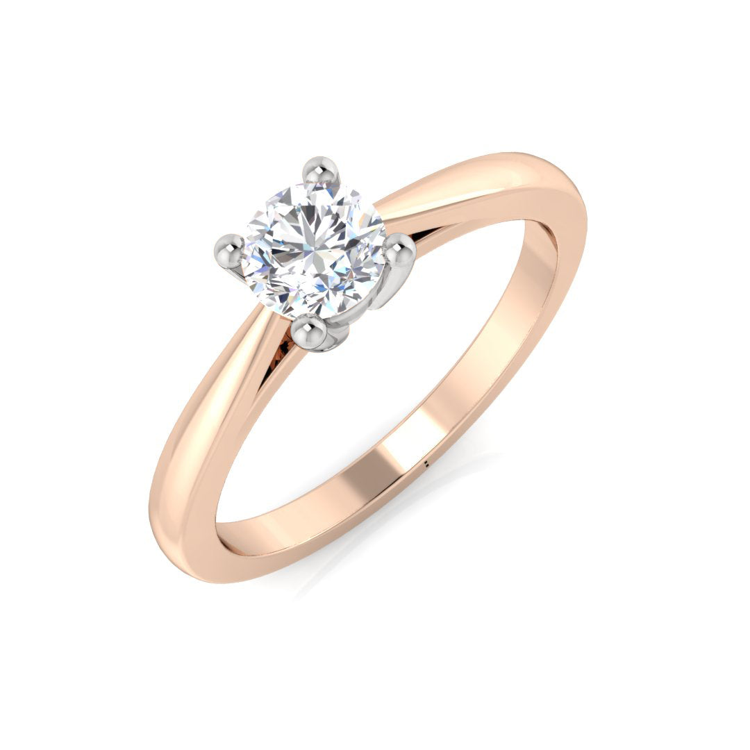 Engagement Diamond Ring 0.4ct–0.42ct – BJR0281 – 18k Rose Gold