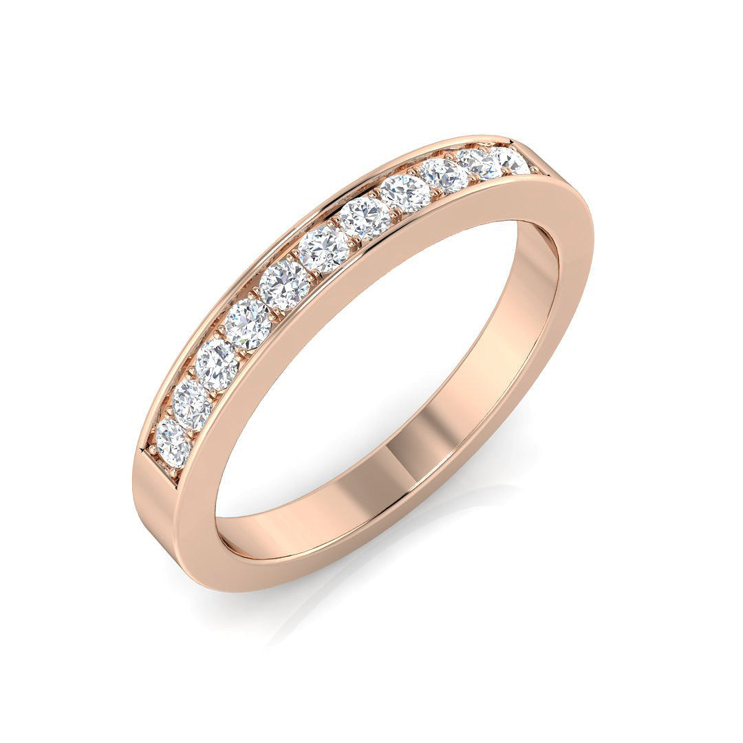 Half Eternity Diamond Ring 0.28ct – BJR0369 – 18k Rose Gold