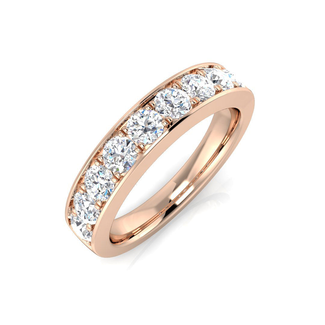Half Eternity Diamond Ring 0.95ct – BJR0415 – 18k Rose Gold