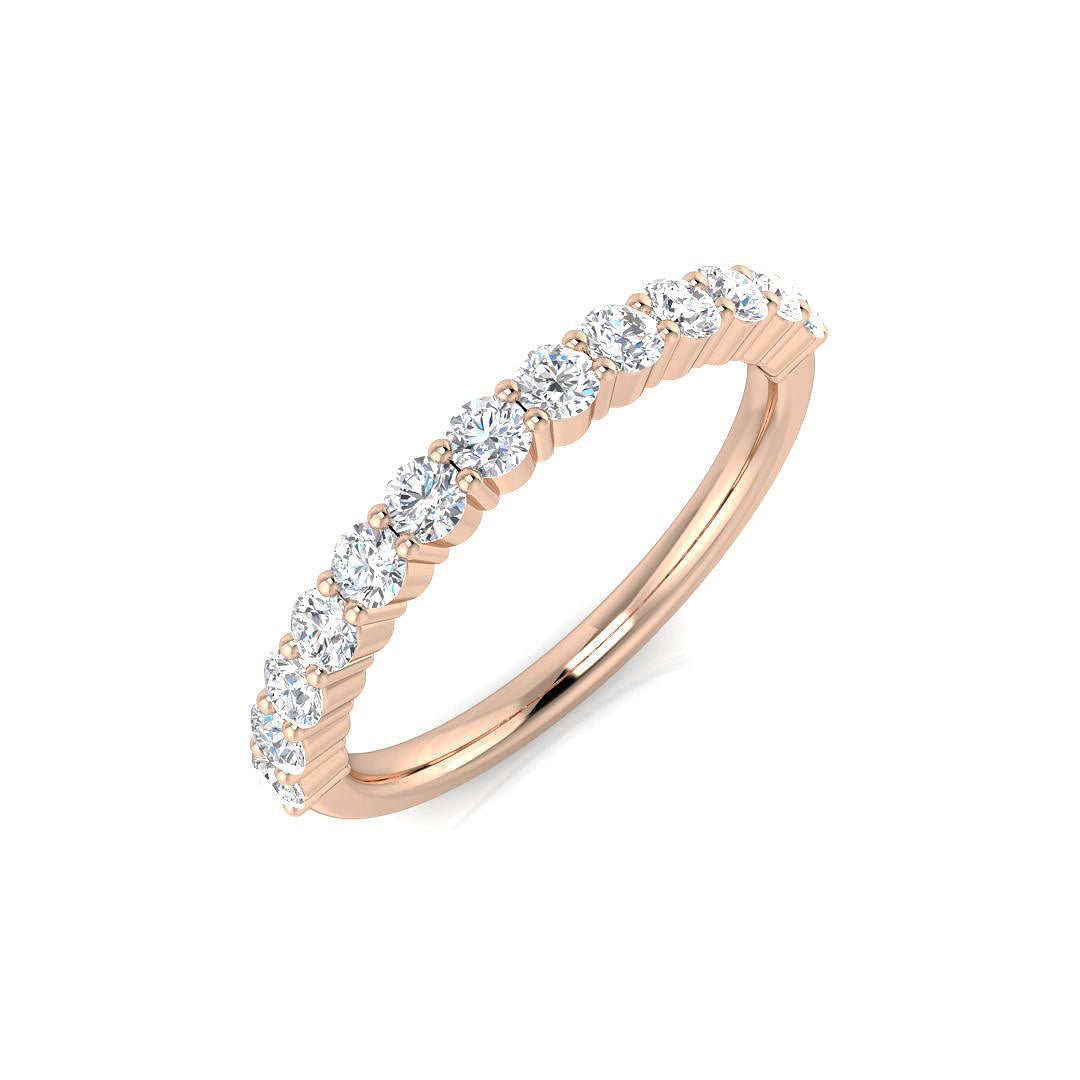 Half Eternity Diamond Ring 0.54ct – BJR0448 – 18k Rose Gold