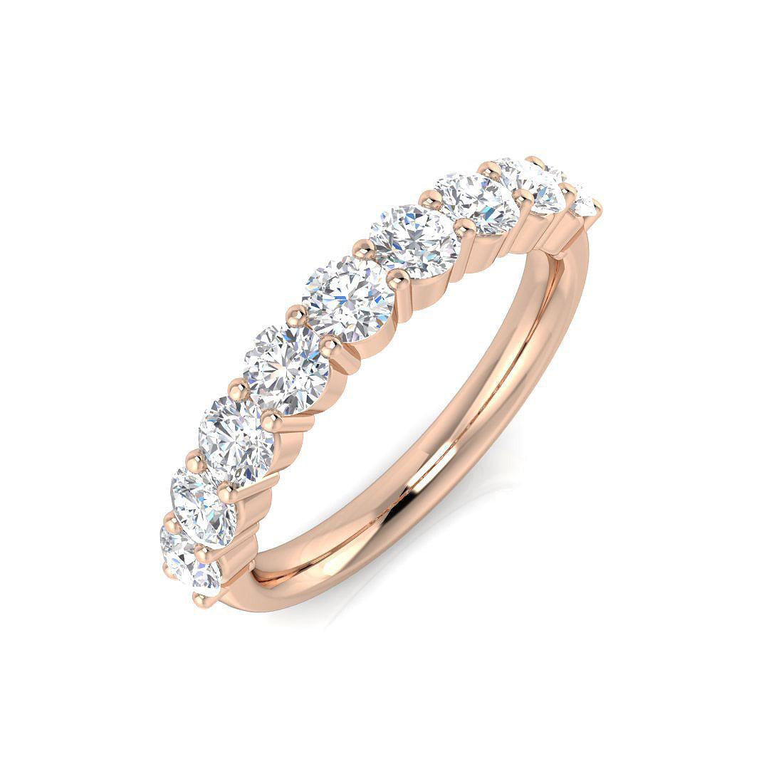 Half Eternity Diamond Ring 0.98ct – BJR0450 – 18k Rose Gold