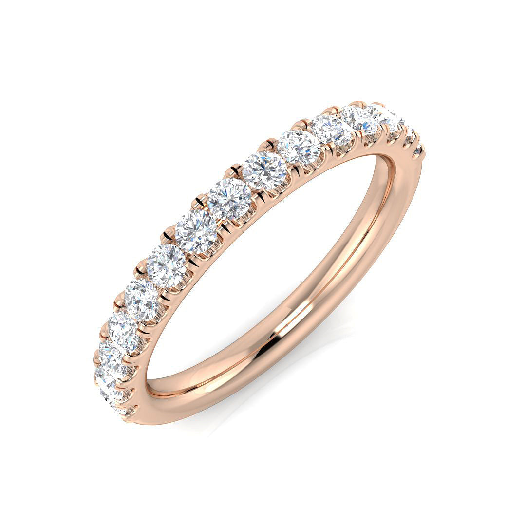 Half Eternity Diamond Ring 0.41ct–0.46ct – BJR0454 – 18k Rose Gold