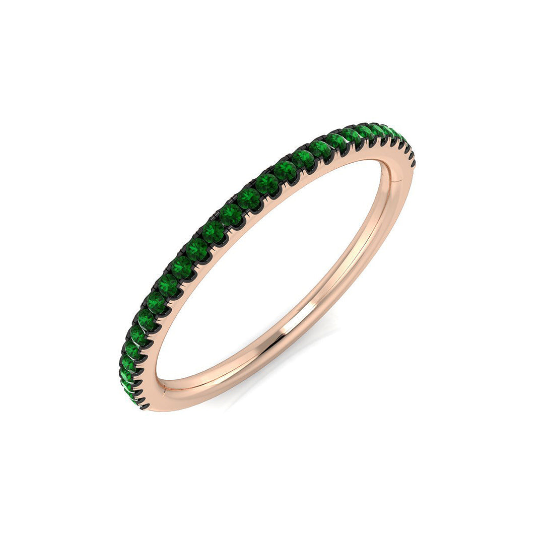 Half Eternity Diamond Ring 0.19ct – BJR0457~EM – 18k Rose Gold