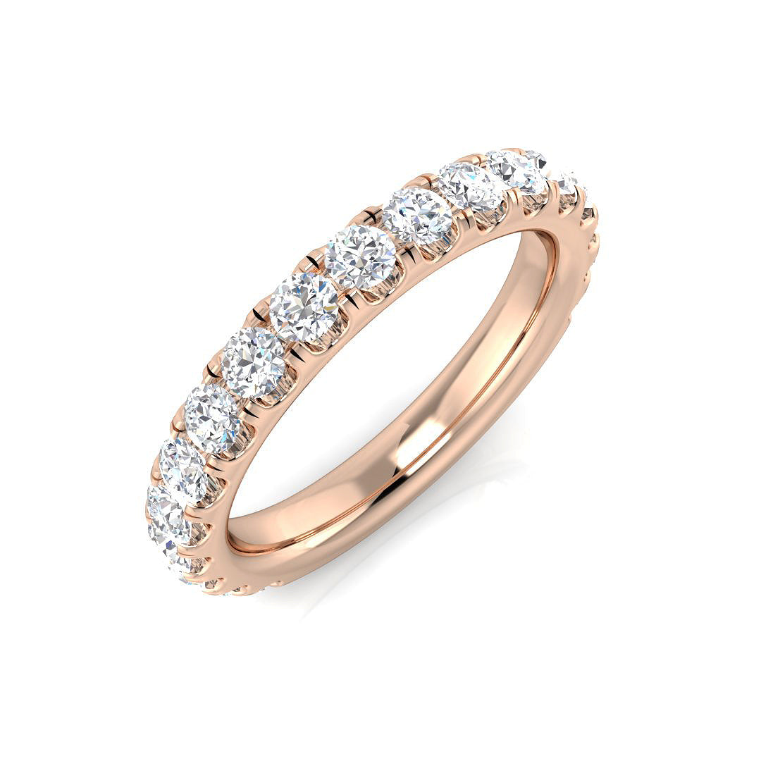 Half Eternity Diamond Ring 0.77ct – BJR0462 – 18k Rose Gold