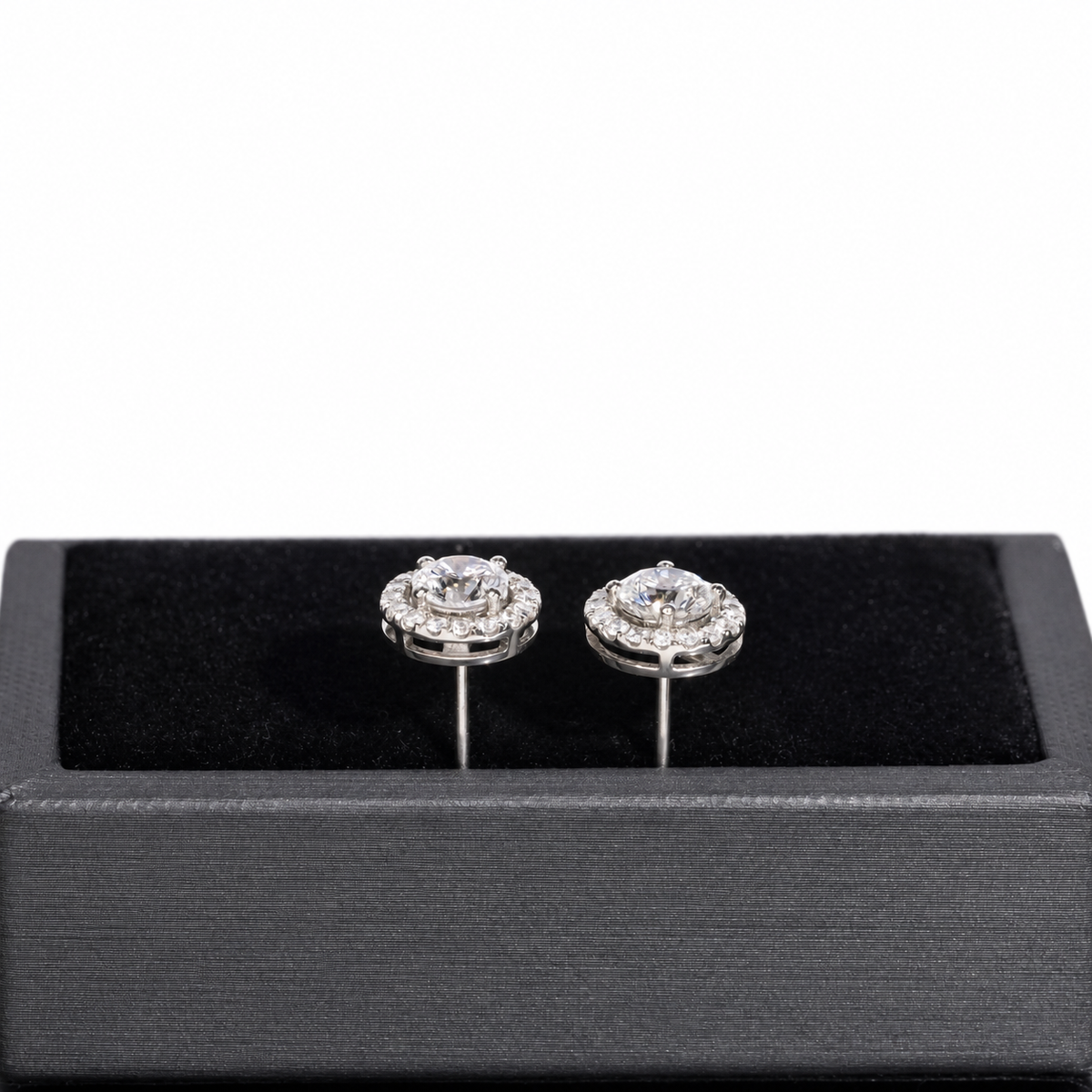 Round Brilliant Lab-Grown Diamond Iced-Out Earrings
