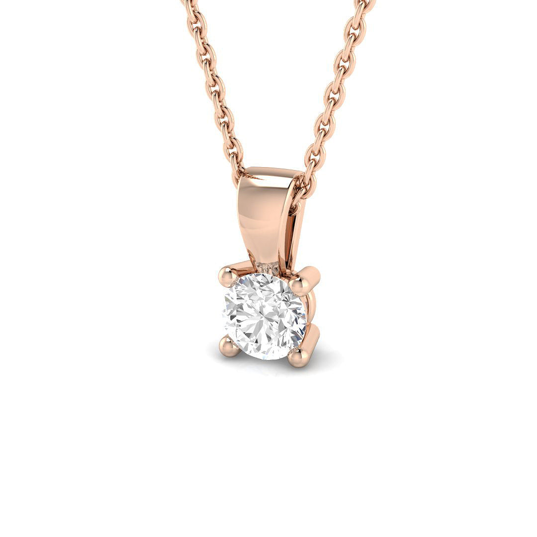 Solitaire Diamond Ring 0.31ct – PDR0030 – 18k Rose Gold