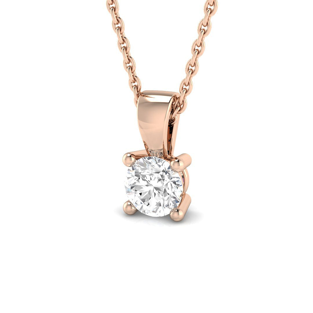 Solitaire Diamond Ring 0.4ct – PDR0040 – 18k Rose Gold