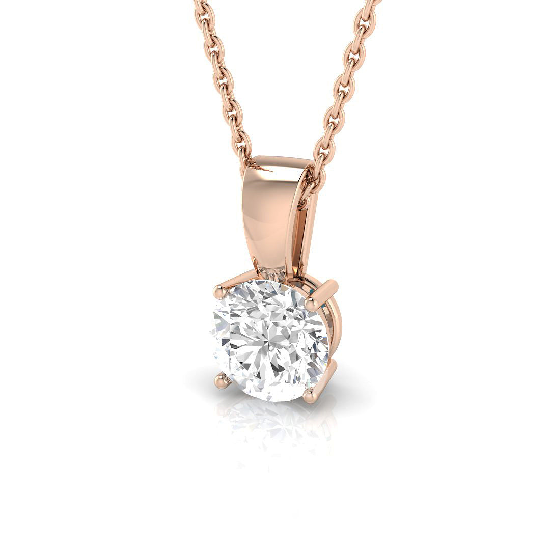 Solitaire Diamond Ring 0.7ct–0.74ct – PDR0070 – 18k Rose Gold