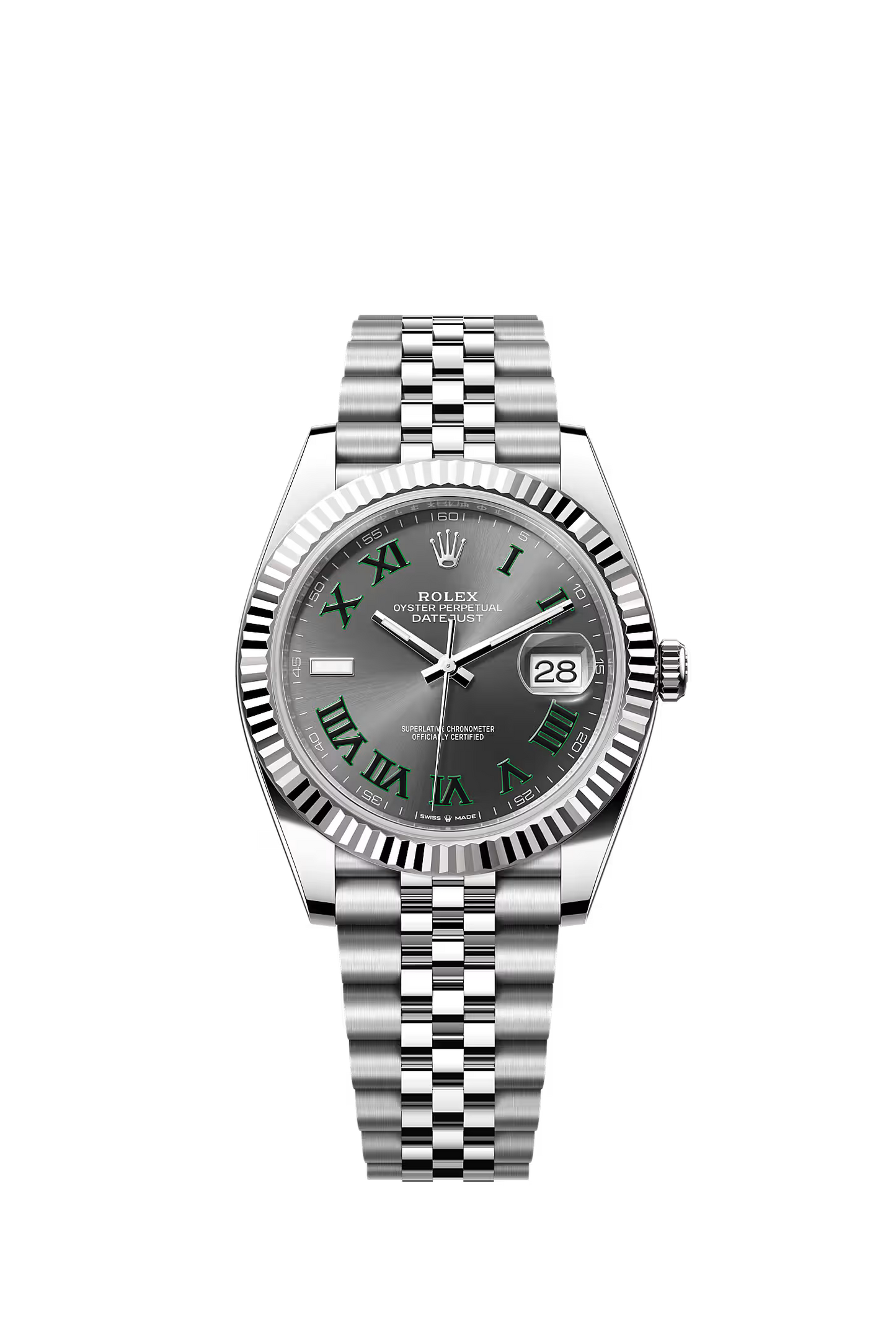 Rolex Datejust 41 126331 — Wimbledon Green Dial, Jubilee
