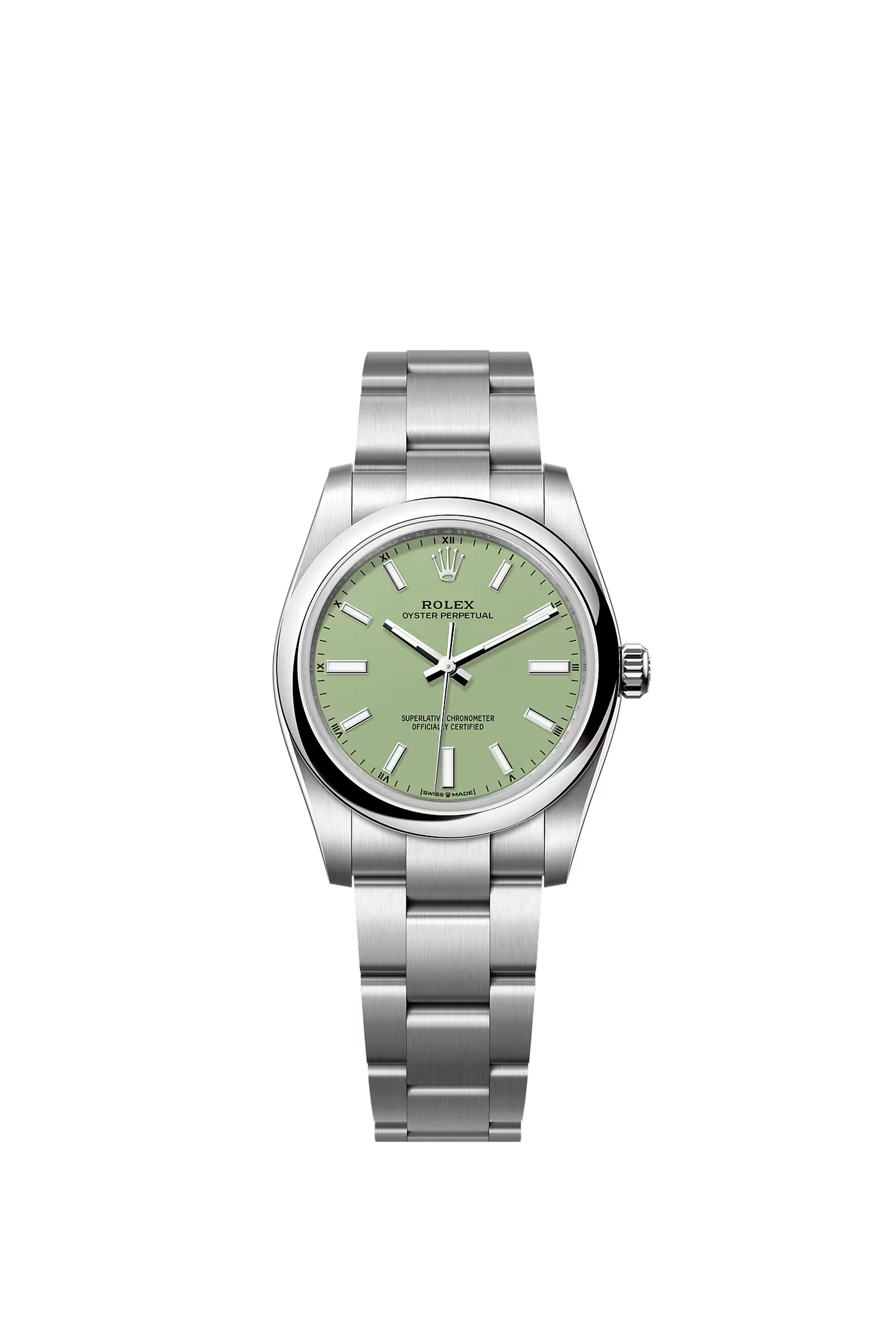 Rolex Oyster Perpetual 34 124200 — Pistachio Dial