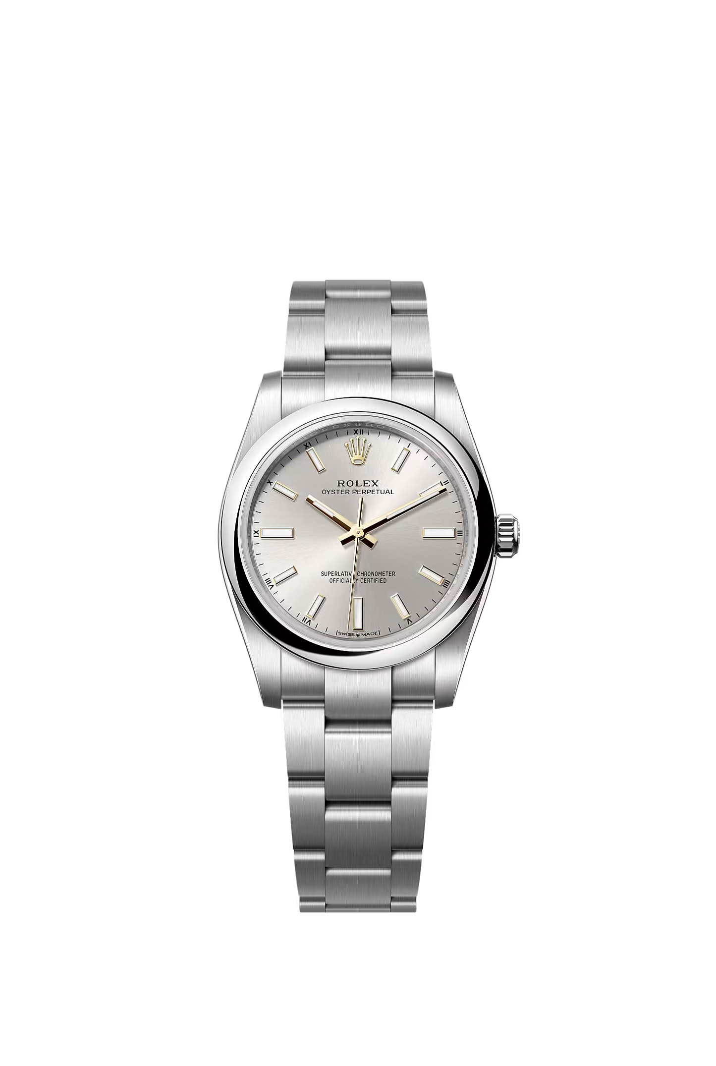 Rolex Oyster Perpetual 34 124200 — Silver Dial