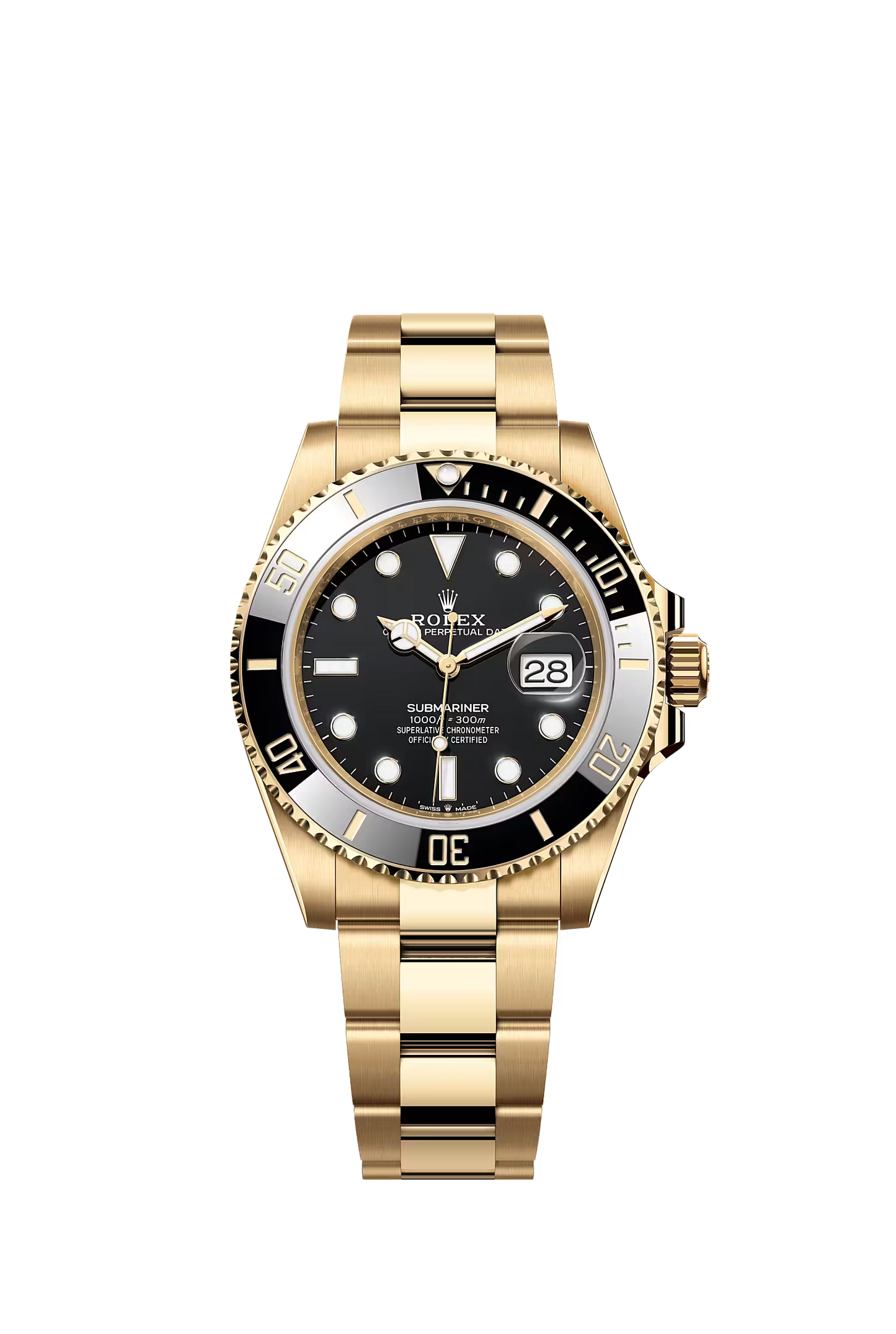 Rolex Submariner Date 126618LN — Full Yellow Gold, Black Dial