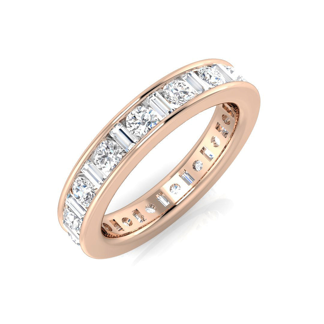 Full Eternity Diamond Ring 0.46ct–2.0ct – SL7395 – 18k Rose Gold