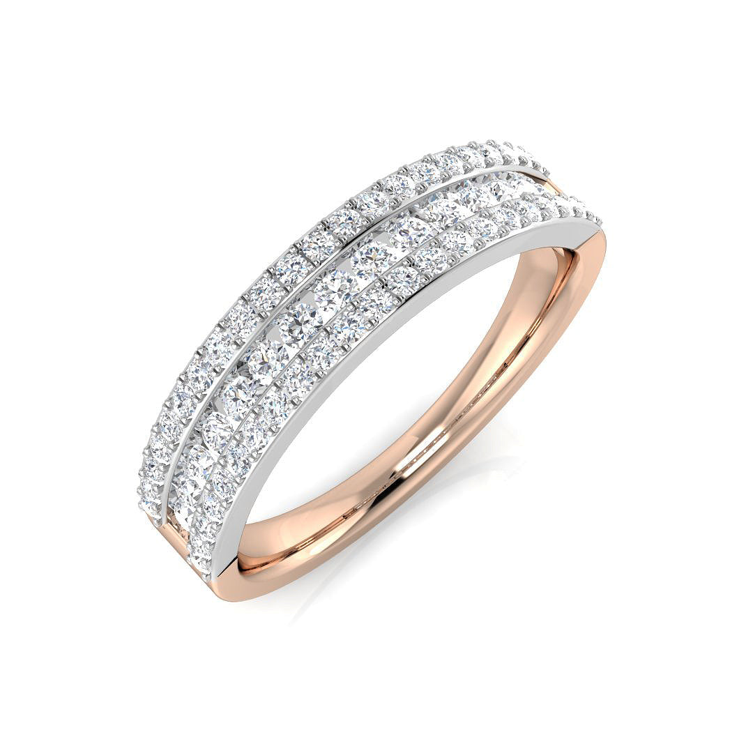 Half Eternity Diamond Ring 0.52ct – SL8496 – 18k Rose Gold