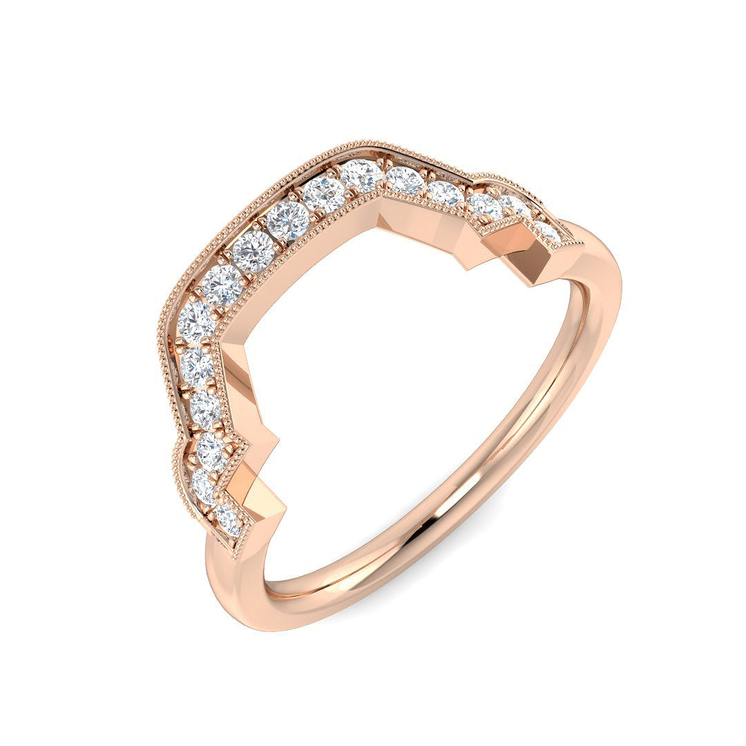 Vintage Diamond Ring 0.23ct – SL8691A – 18k Rose Gold