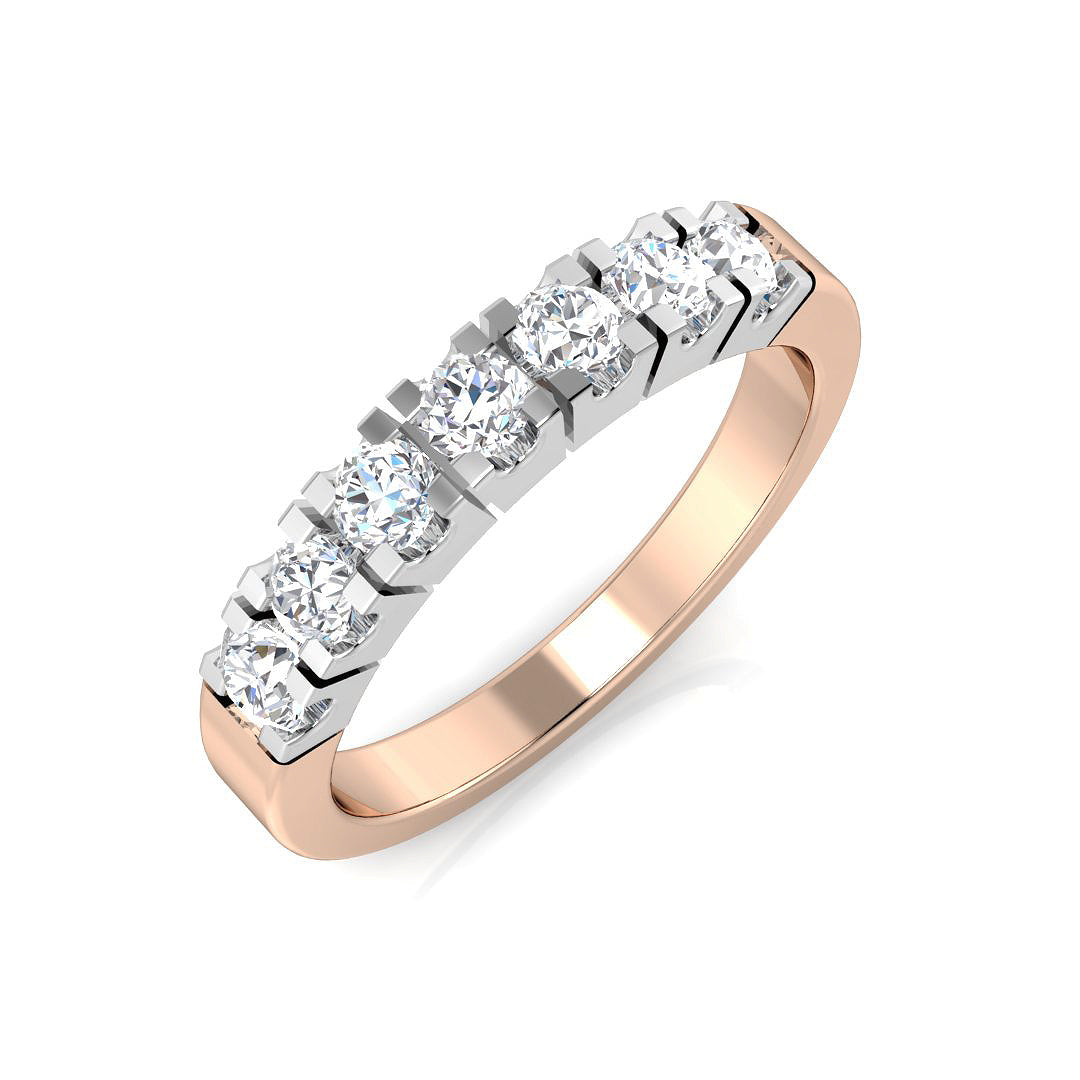 Multi Stone Diamond Ring 0.21ct–0.48ct – SL8734 – 18k Rose Gold