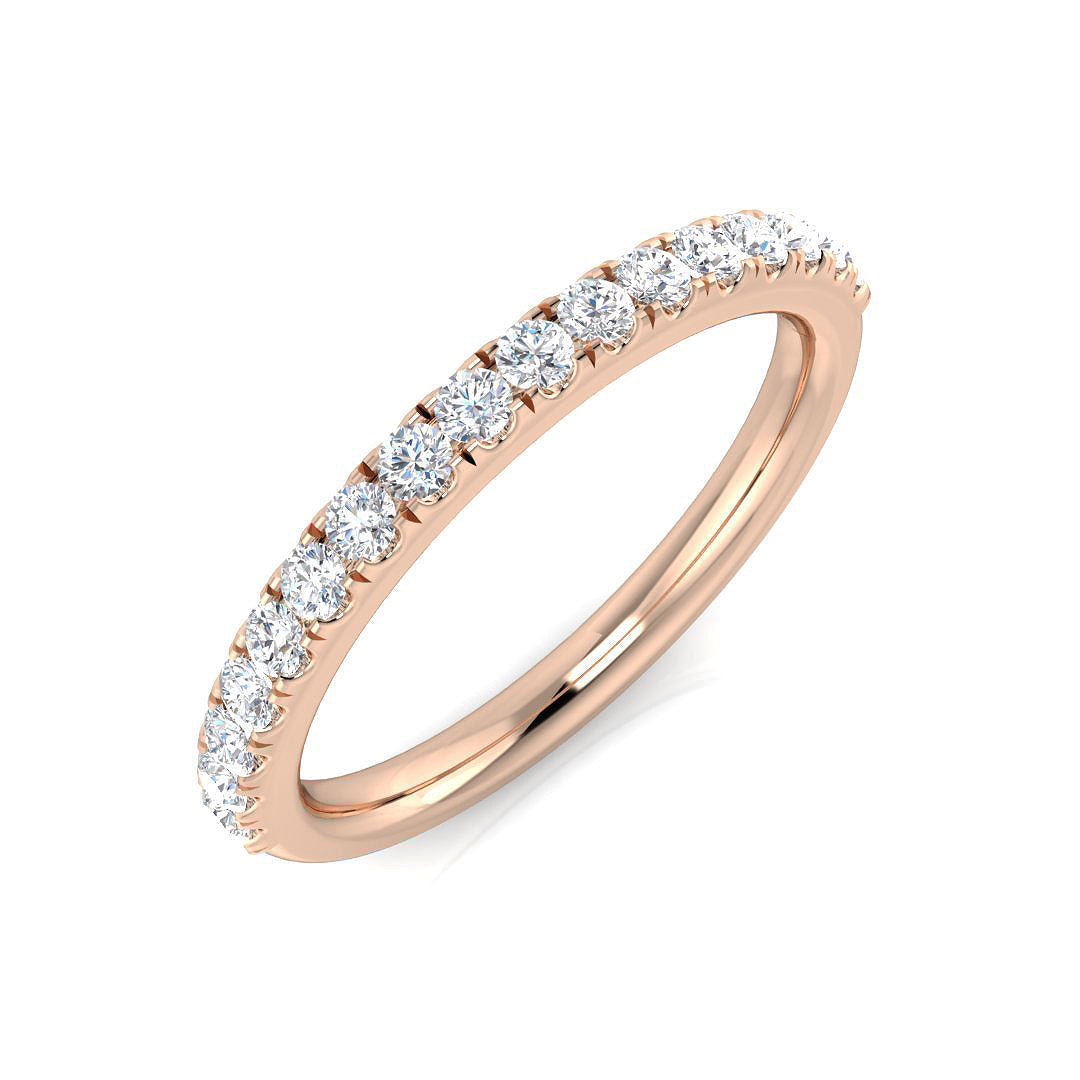 Half Eternity Diamond Ring 0.3ct – SL9531 – 18k Rose Gold
