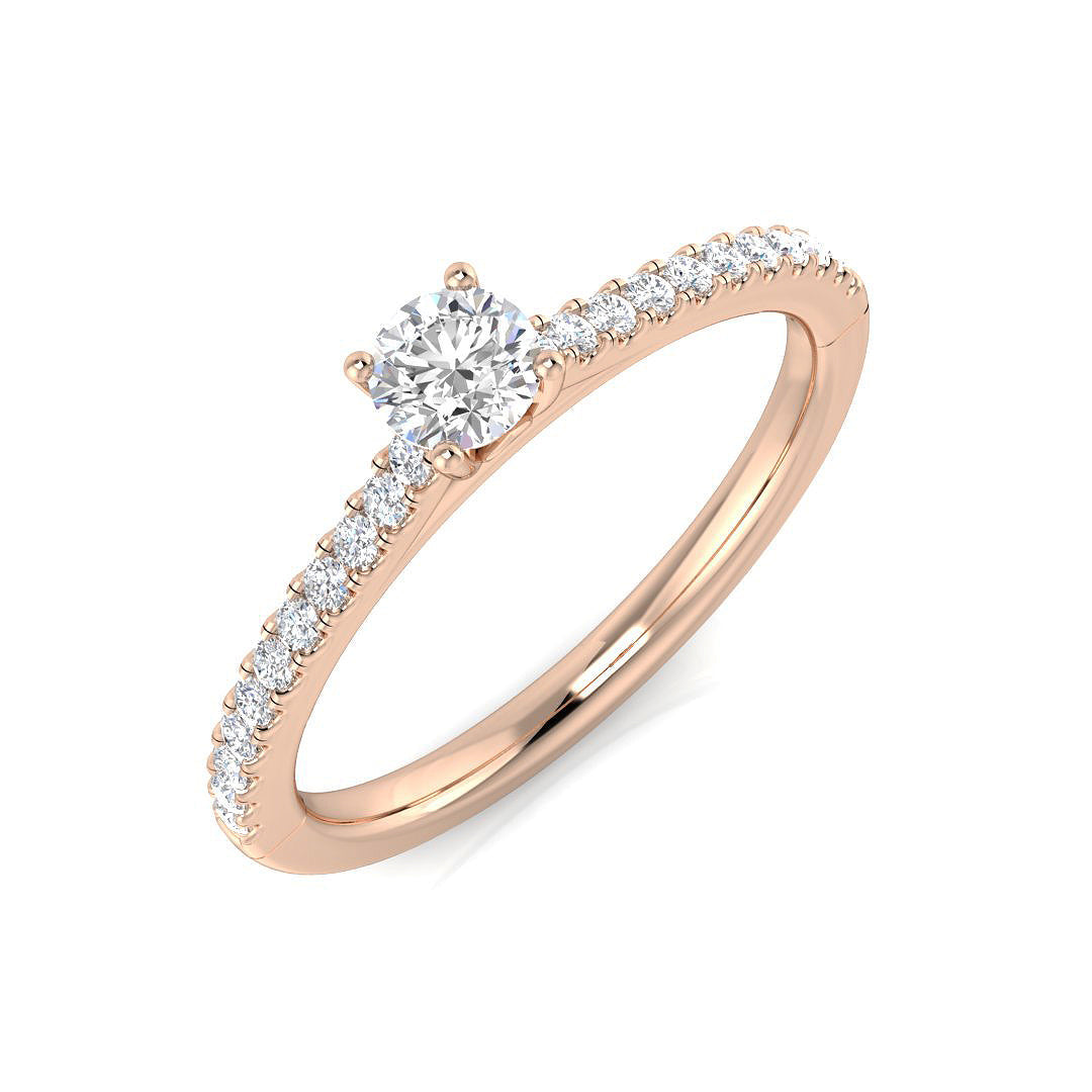 Engagement Diamond Ring 0.35ct – SL9834-3.70 – 18k Rose Gold