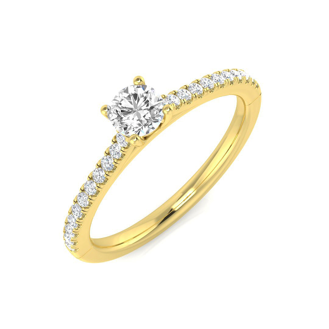 Engagement Diamond Ring 0.47ct – SL9834-4.2 – 9k Yellow Gold