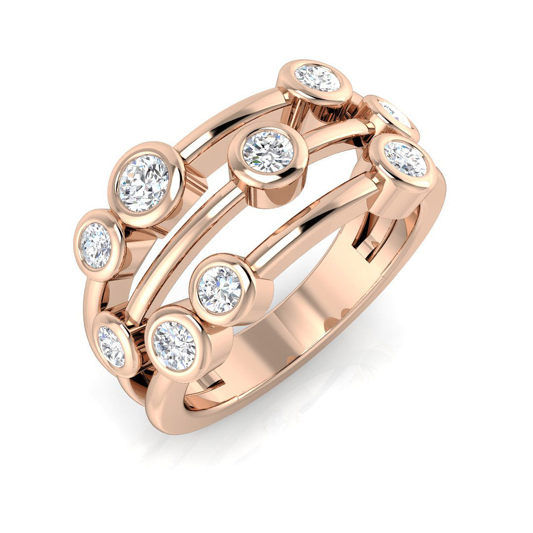 Bubble Diamond Ring 0.7ct – SL9944 – 18k Rose Gold