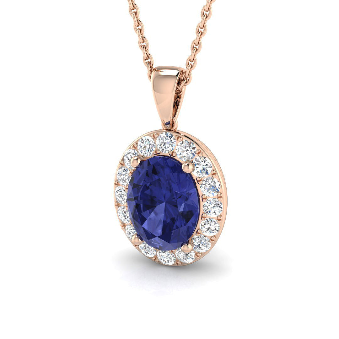 Tanzanite Diamond Ring 2.46ct – SP4986~TZ – 18k Rose Gold