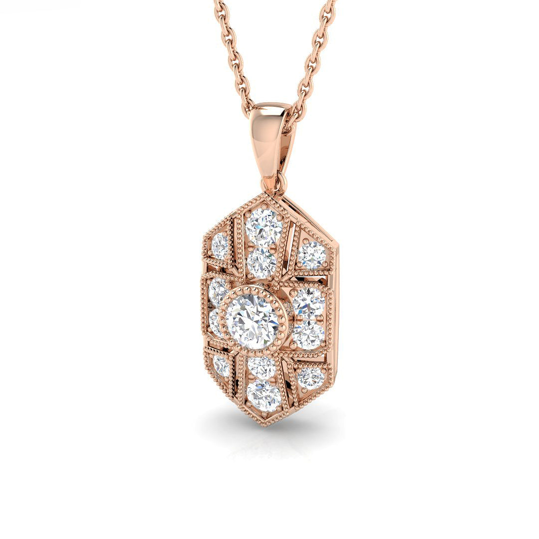 Vintage Diamond Ring 0.15ct–0.49ct – SP4184 – 18k Rose Gold