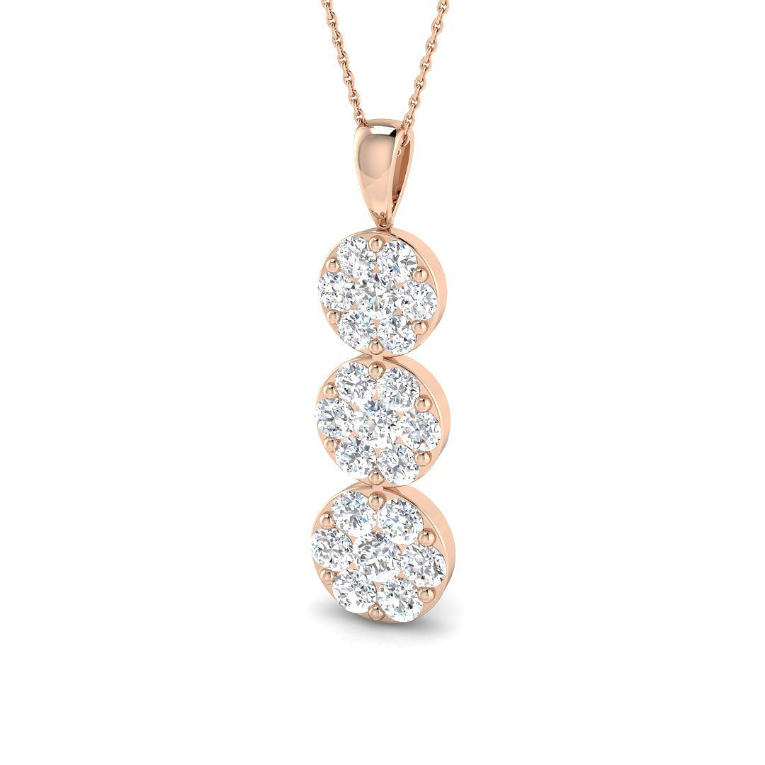 Cluster Diamond Ring 0.37ct–3.99ct – SP4502 – 18k Rose Gold