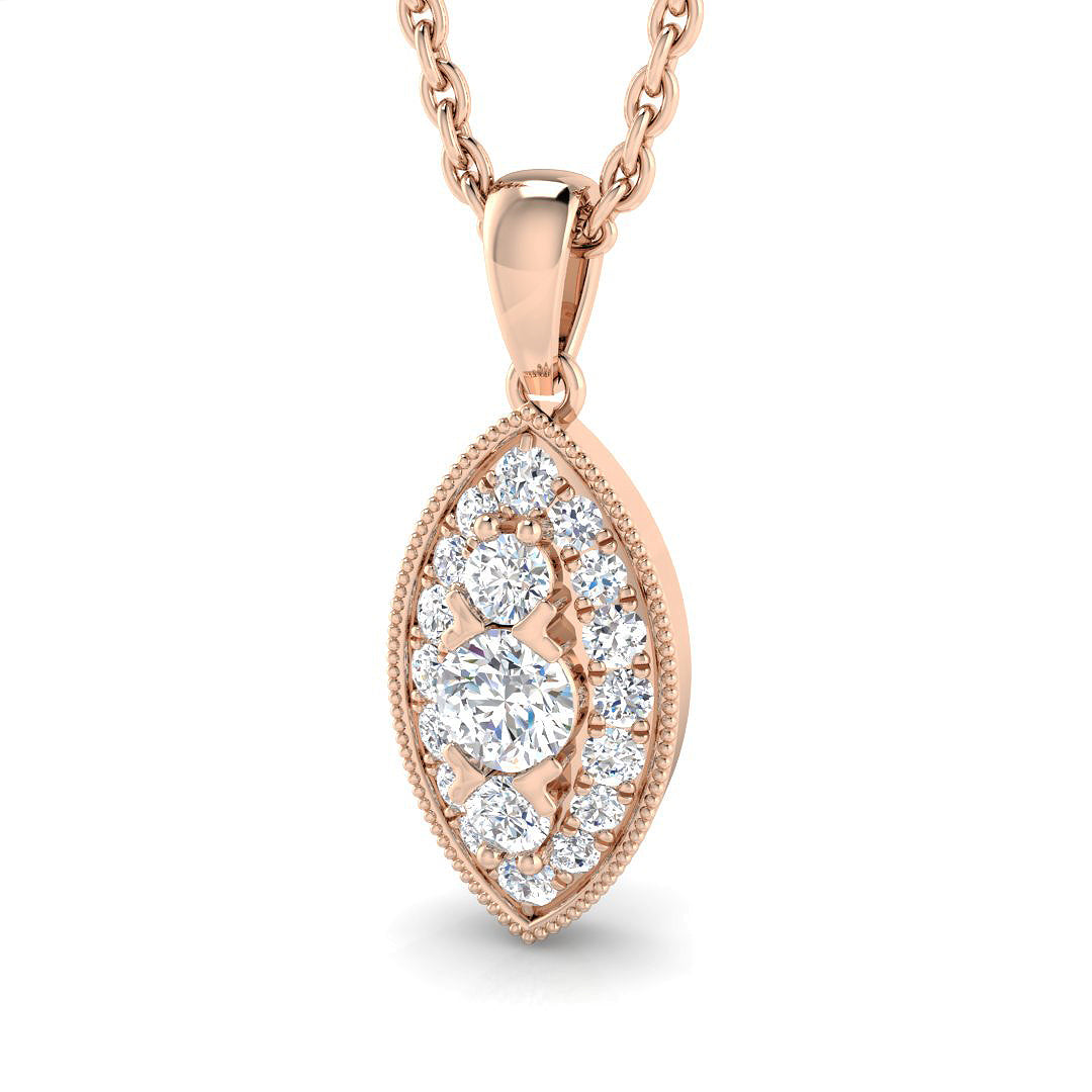 Vintage Diamond Ring 0.22ct – SP4924 – 18k Rose Gold