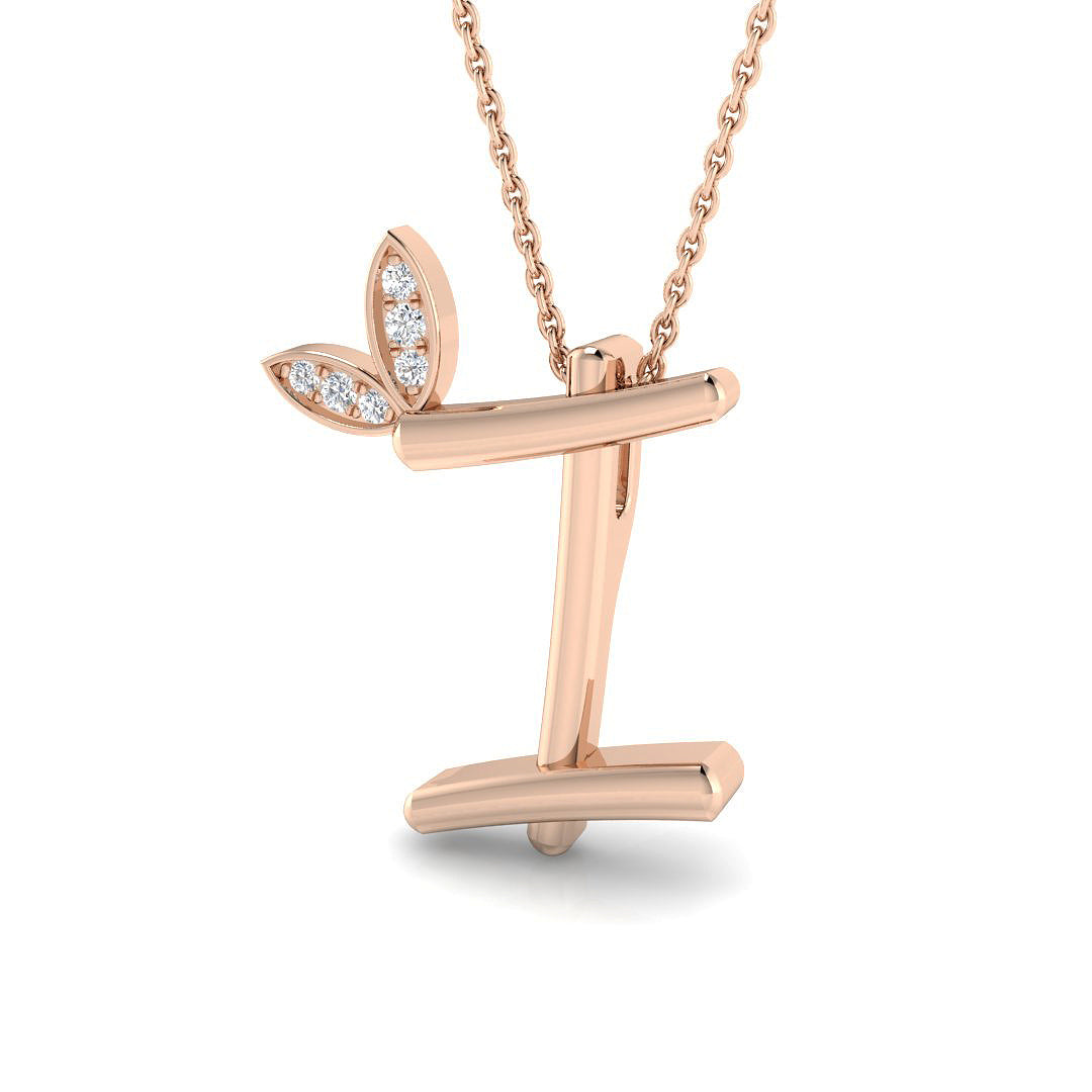 Initials Diamond Ring 0.06ct – SP4996-I – 18k Rose Gold
