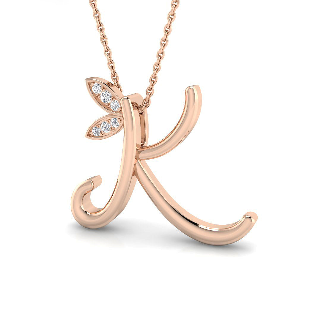 Initials Diamond Ring 0.06ct – SP4996-K – 18k Rose Gold