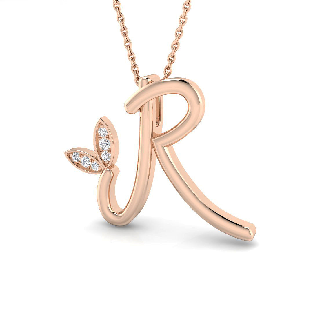 Initials Diamond Ring 0.07ct – SP4996-R – 18k Rose Gold