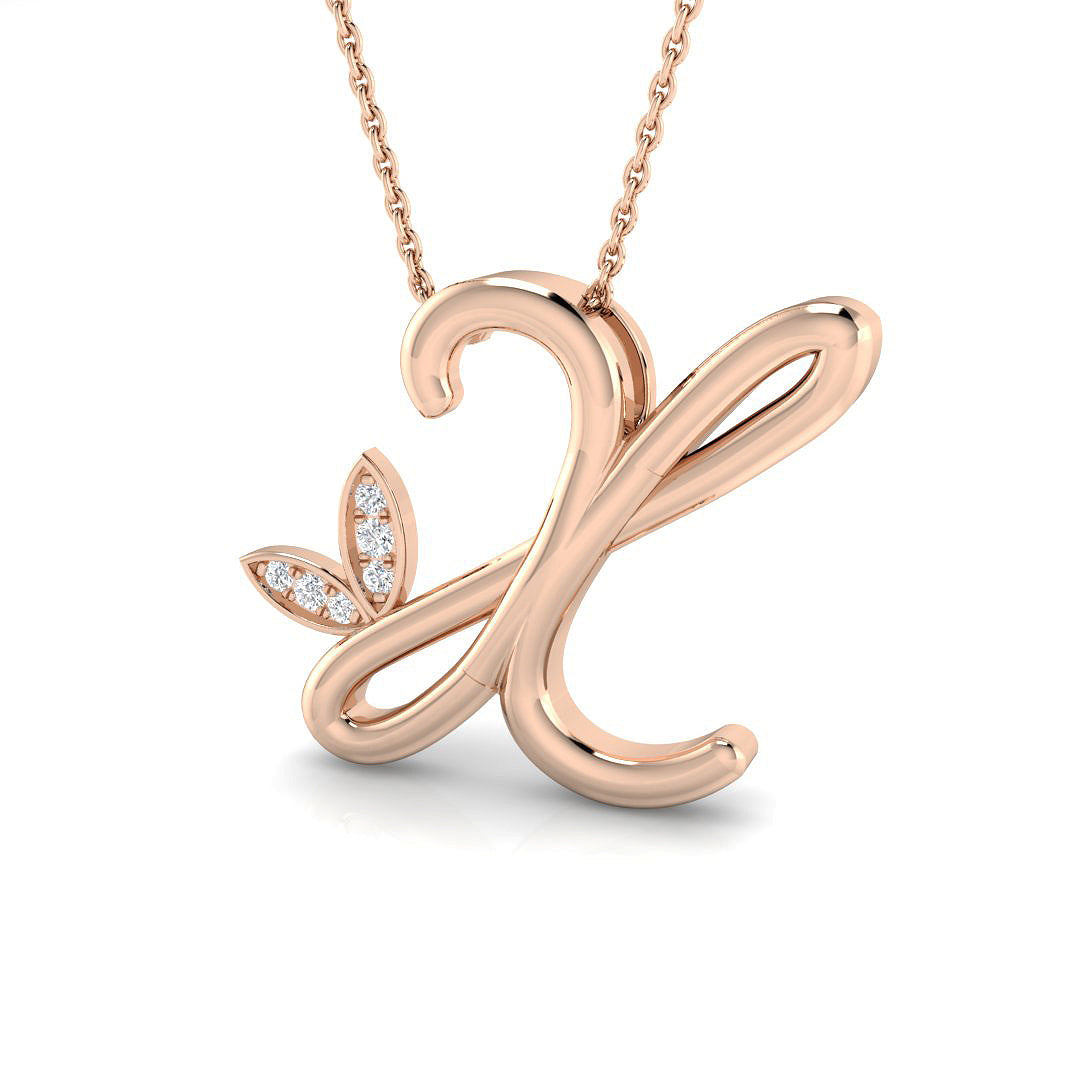 Initials Diamond Ring 0.06ct – SP4996-X – 18k Rose Gold