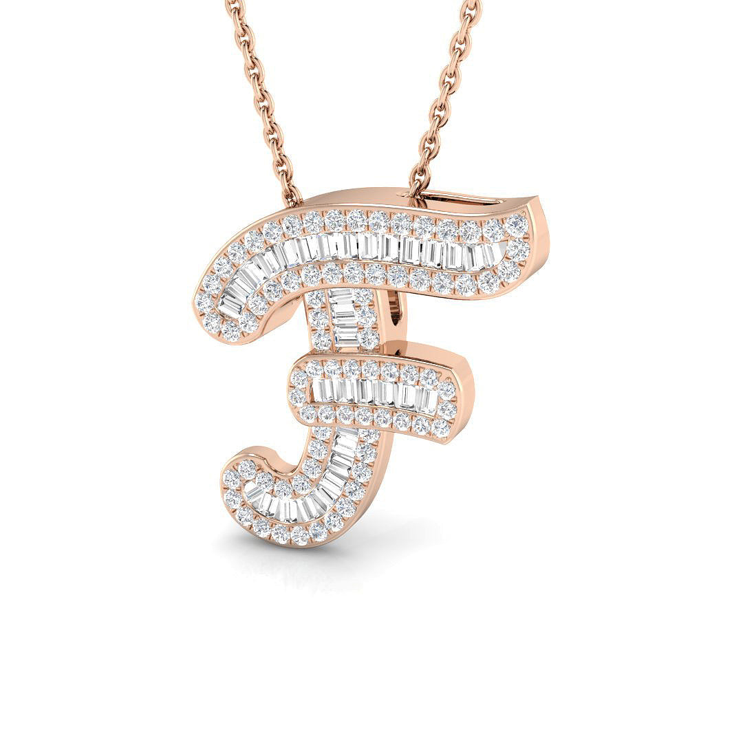 Initials Diamond Ring 0.42ct – SP5002-F – 18k Rose Gold