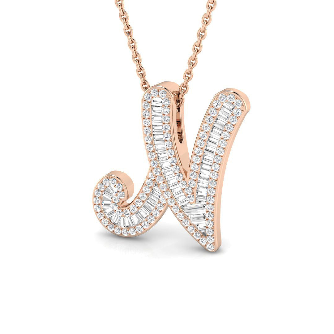 Initials Diamond Ring 0.5ct – SP5002-N – 18k Rose Gold