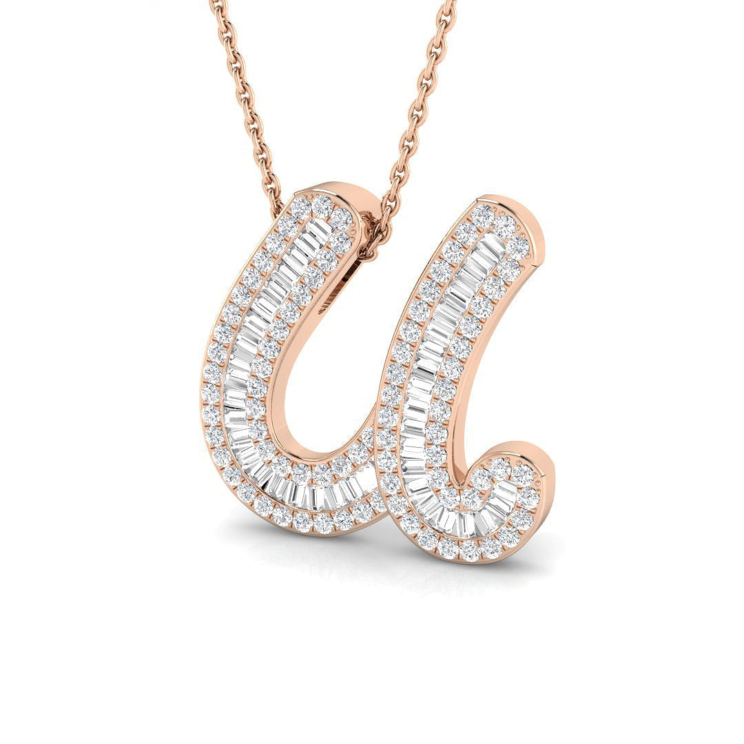 Initials Diamond Ring 0.68ct – SP5002-U – 18k Rose Gold