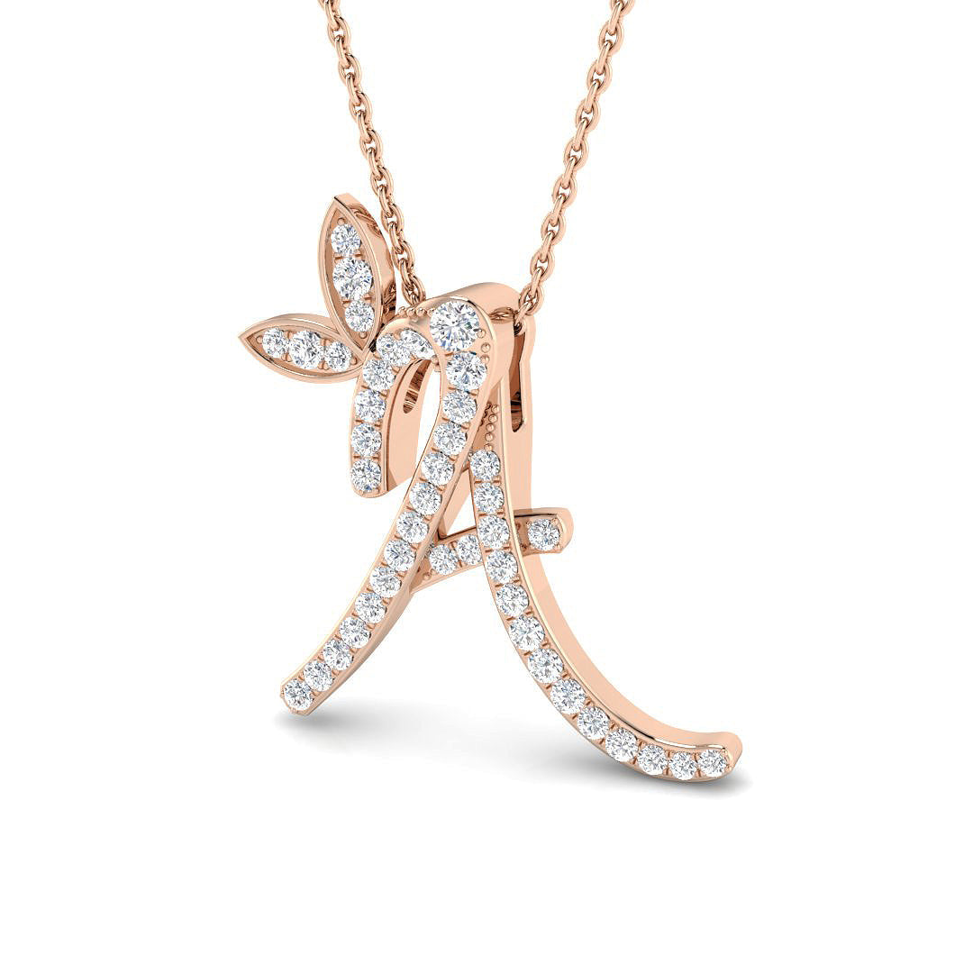 Initials Diamond Ring 0.3ct – SP5005-A – 18k Rose Gold