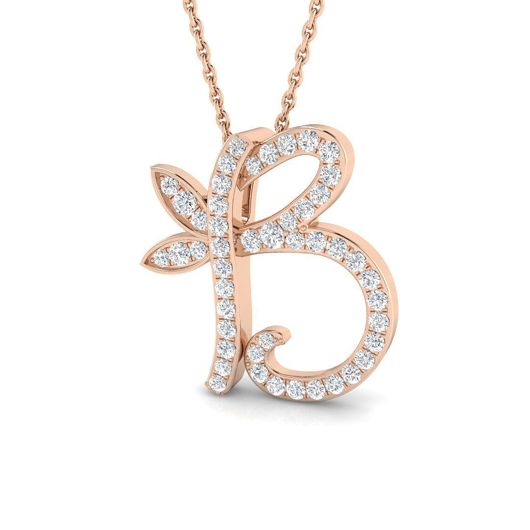 Initials Diamond Ring 0.33ct – SP5005-B – 18k Rose Gold