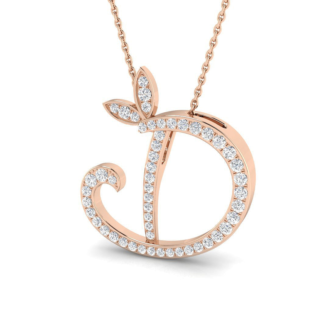 Initials Diamond Ring 0.38ct – SP5005-D – 18k Rose Gold