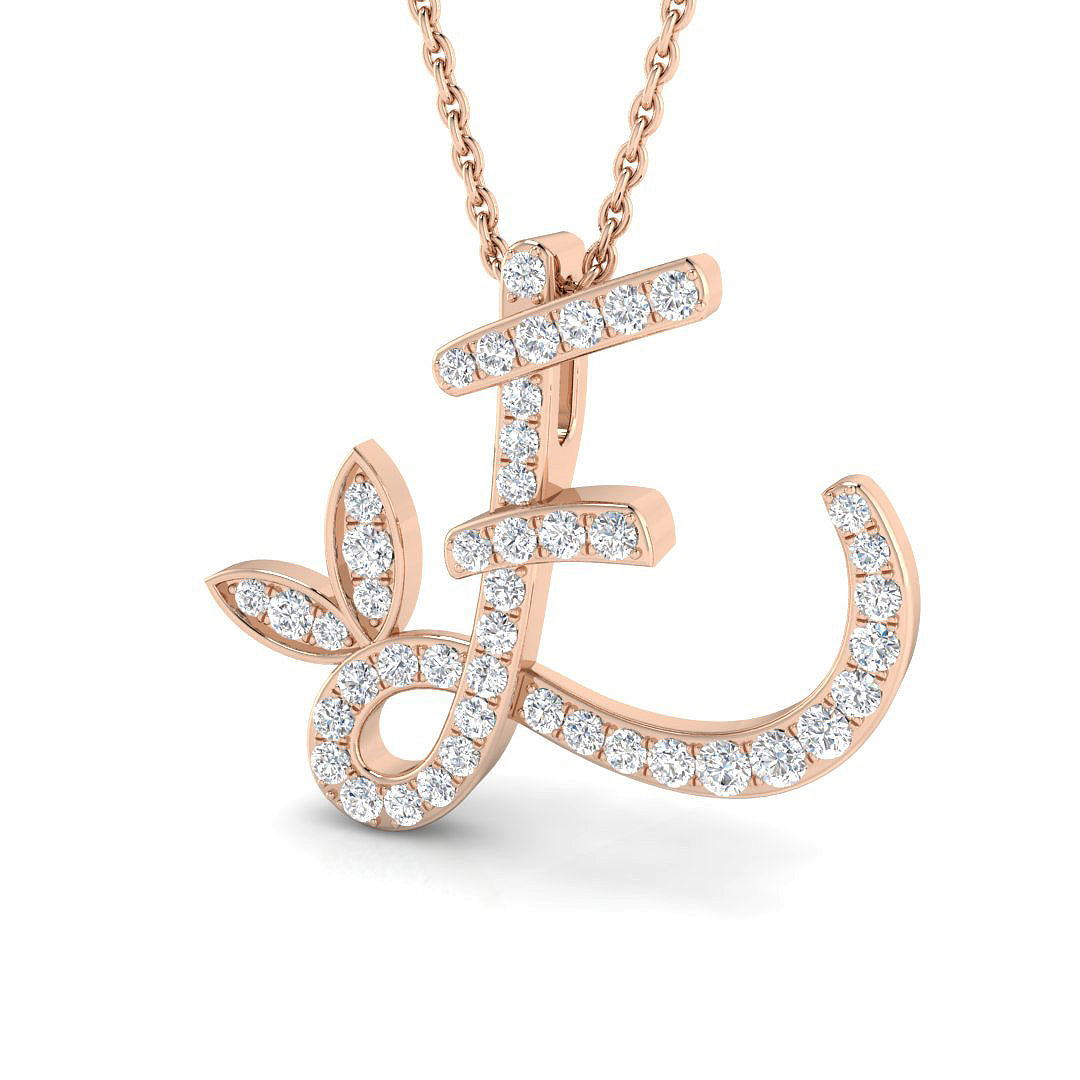 Initials Diamond Ring 0.29ct – SP5005-E – 18k Rose Gold