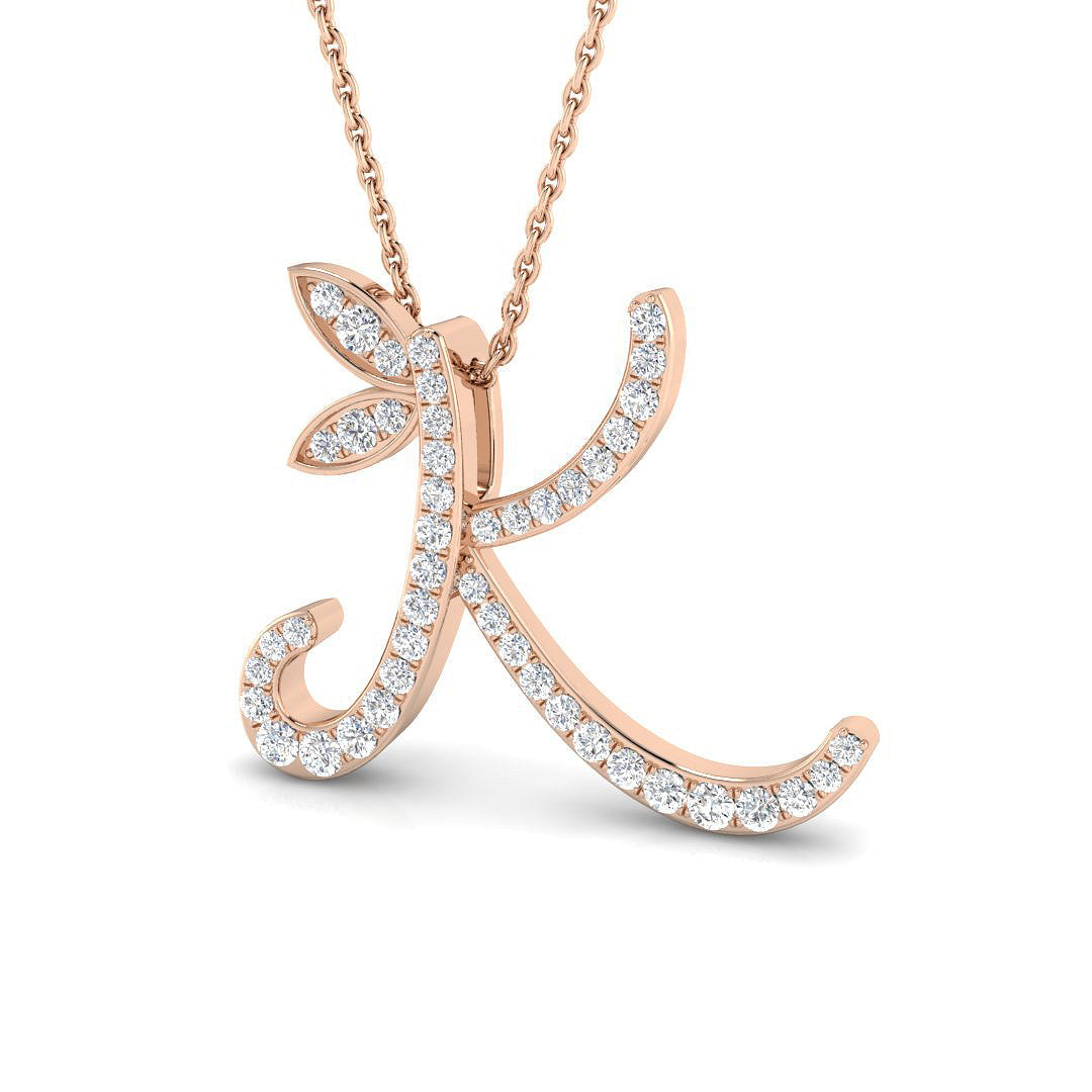 Initials Diamond Ring 0.31ct – SP5005-K – 18k Rose Gold