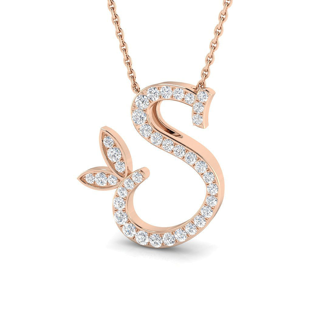 Initials Diamond Ring 0.31ct – SP5005-S – 18k Rose Gold