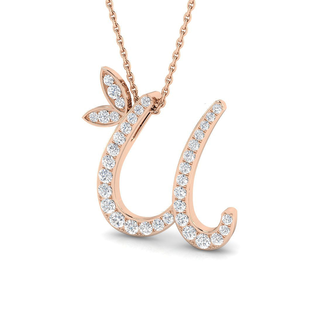 Initials Diamond Ring 0.4ct – SP5005-U – 18k Rose Gold