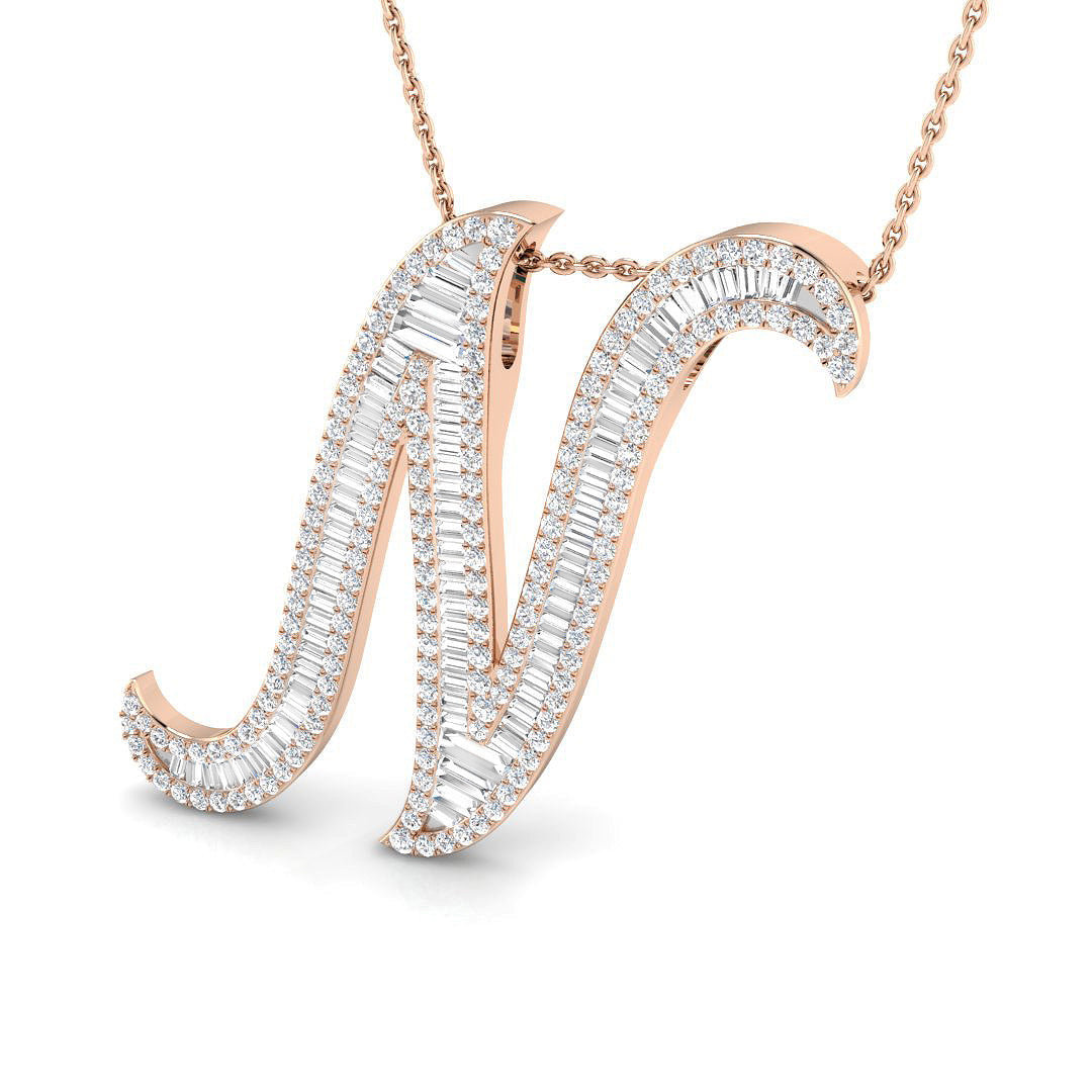 Initials Diamond Ring 1.36ct – SP5192-N – 18k Rose Gold