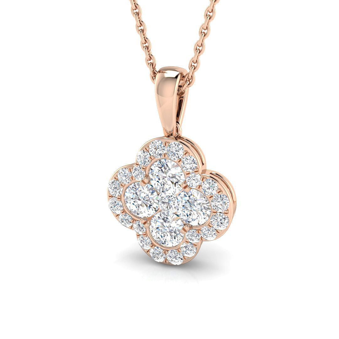 Clover Diamond Ring 0.93ct – SP5226A – 18k Rose Gold