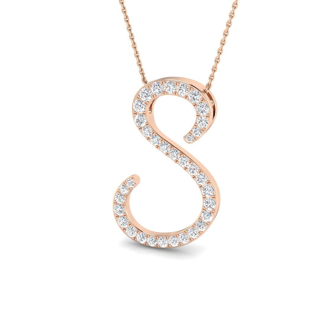 Initials Diamond Ring 1.12ct – SP5299-S – 18k Rose Gold