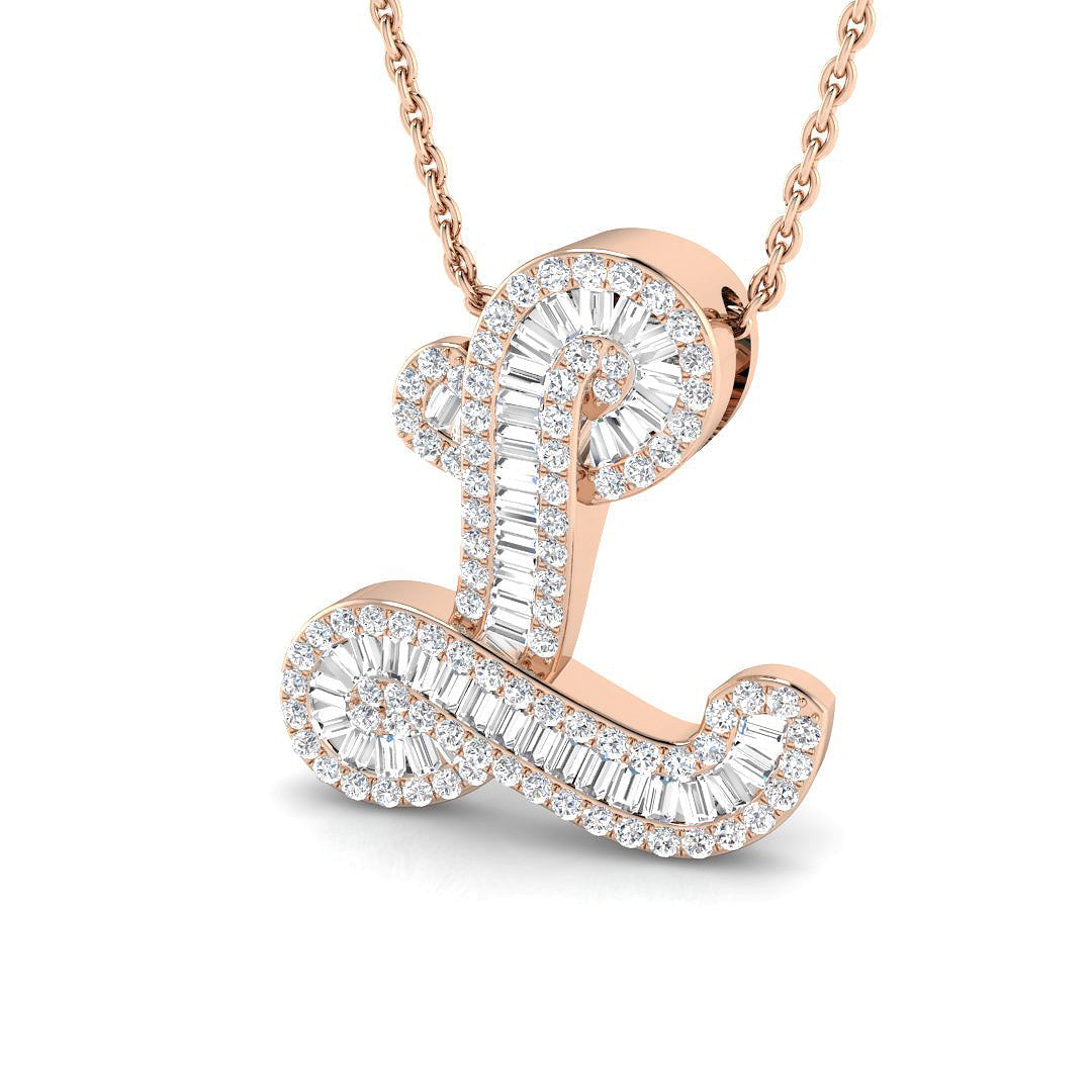 Initials Diamond Ring 0.5ct – SP5355-L – 18k Rose Gold