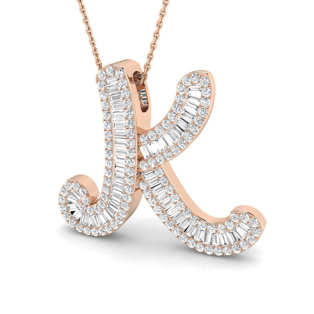 Initials Diamond Ring 0.53ct–1.81ct – SP5002-K – 18k Rose Gold