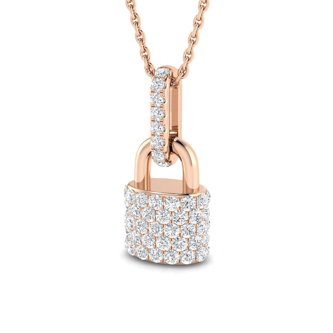 Padlocks Diamond Ring 0.75ct – SP5407 – 18k Rose Gold